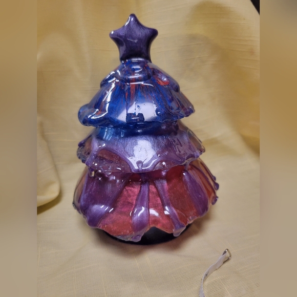 Sandalwood_Chic Other - "Bisexuali-tree" Handcrafted Purple, Pink & Blue Shimmer Resin Tree Sculpture